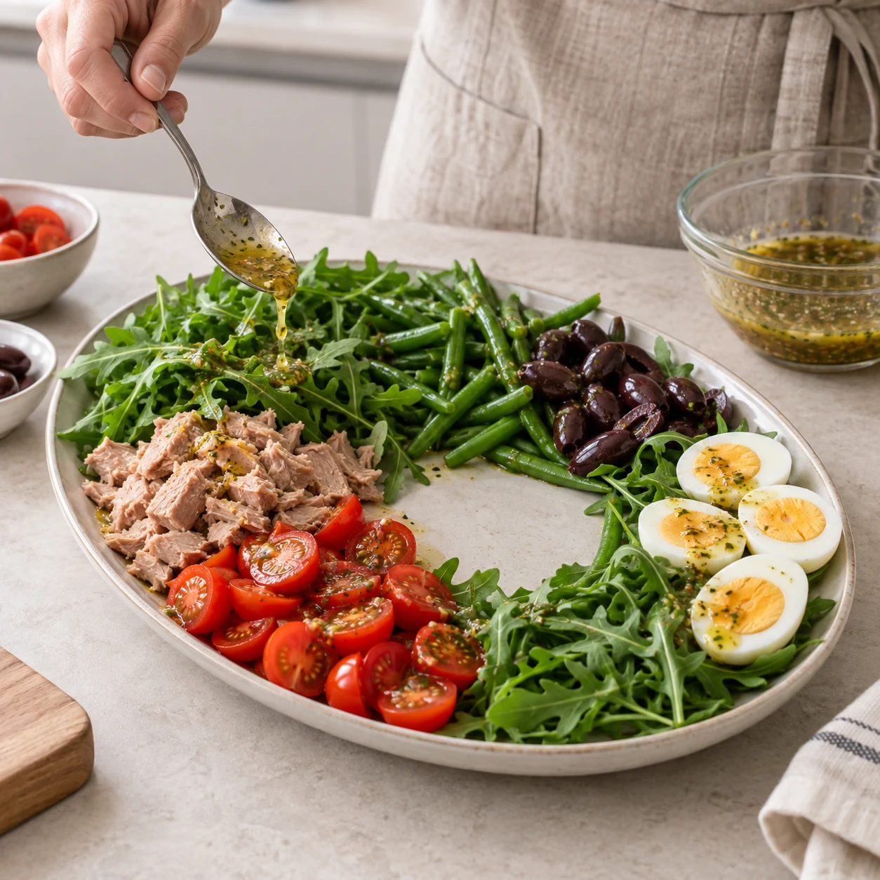 Prepare the cool salad