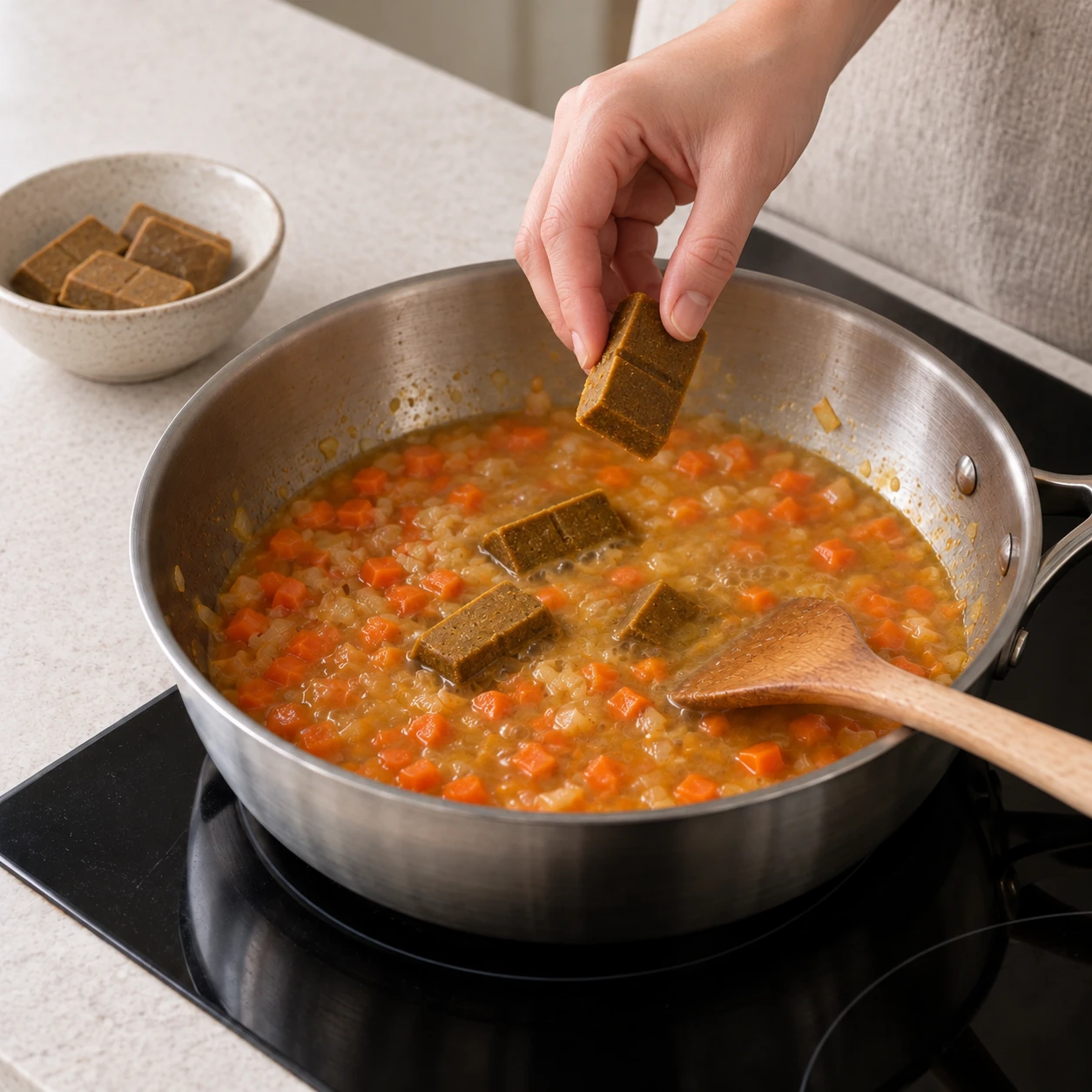 Dissolve the curry roux