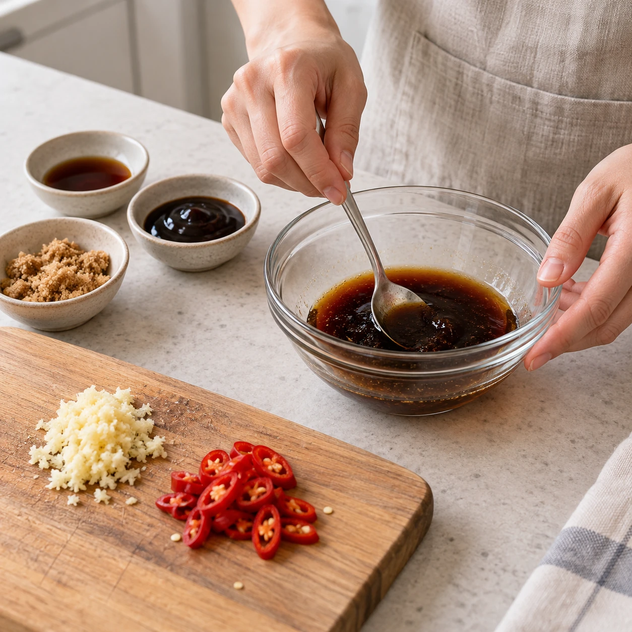 Mix the stir-fry sauce