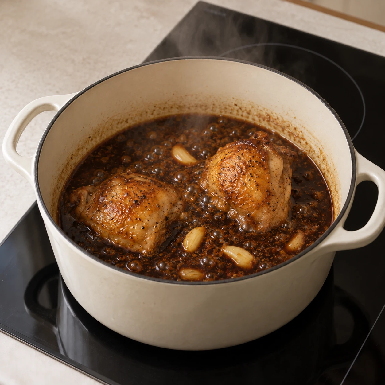 Braise and reduce