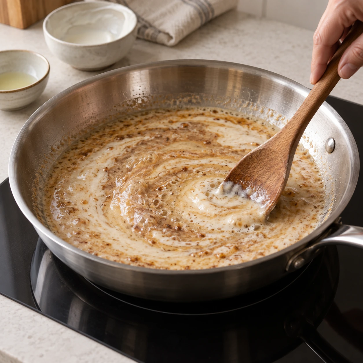 Make the coconut brown butter