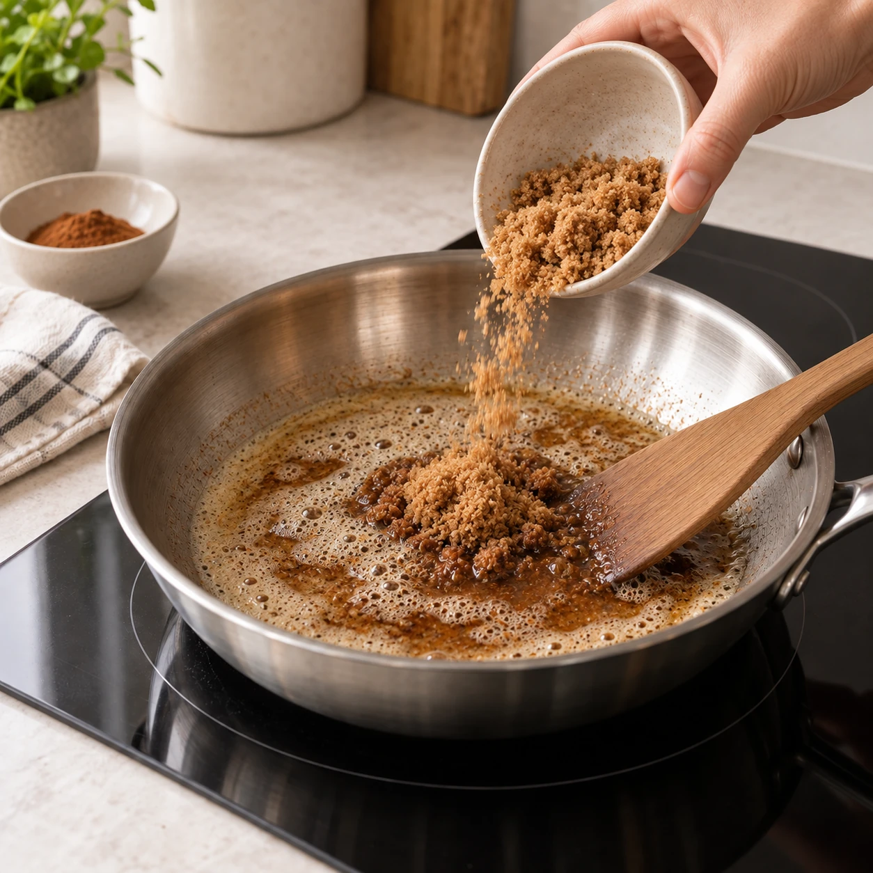 Make the spiced brown butter