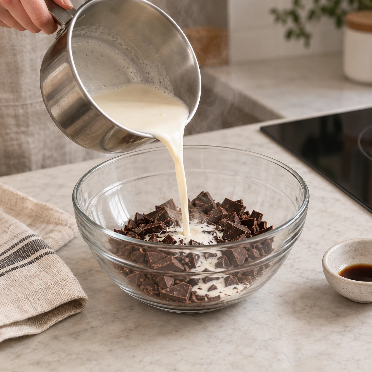 Make the chocolate sauce