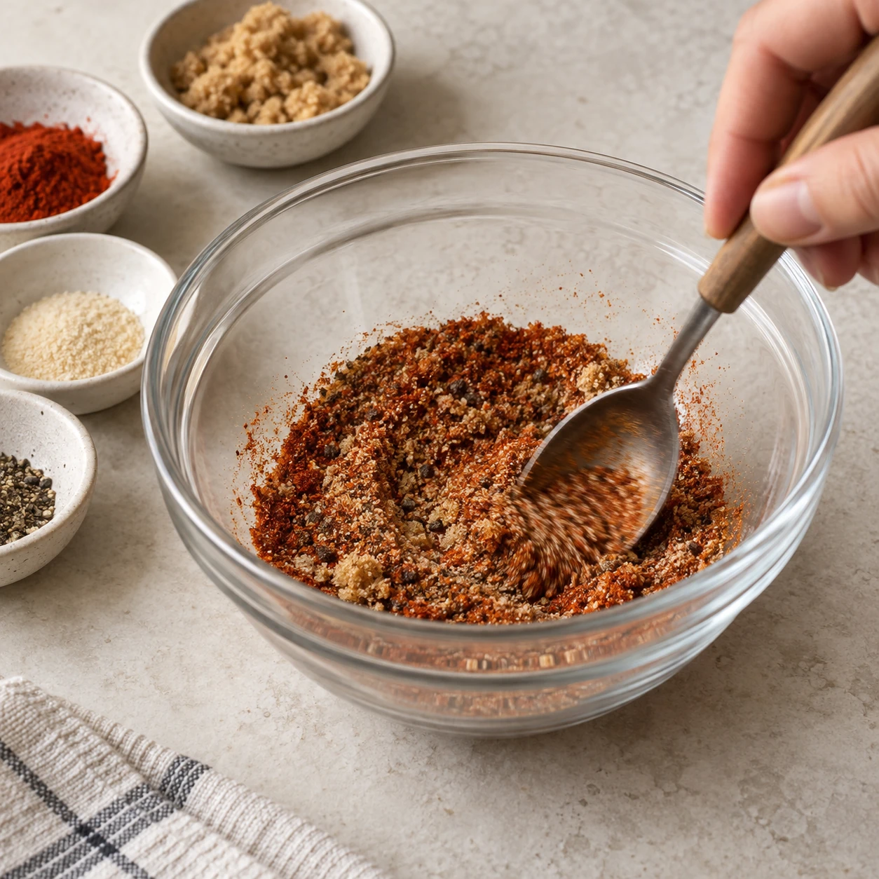 Mix the hot seasoning