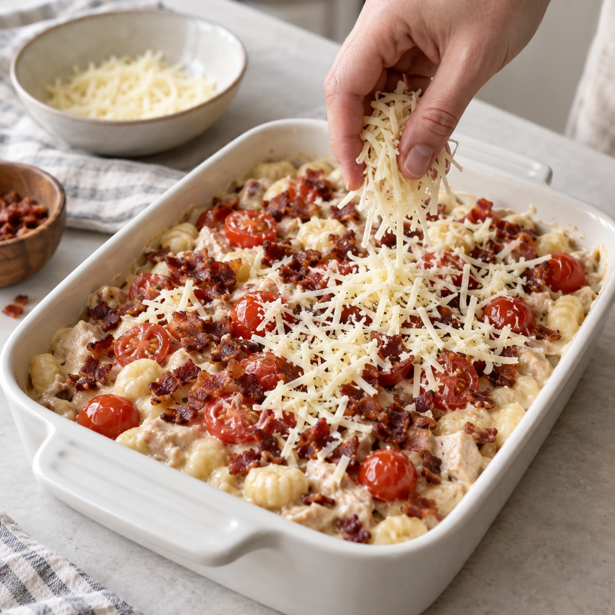 Assemble the Hot Brown bake