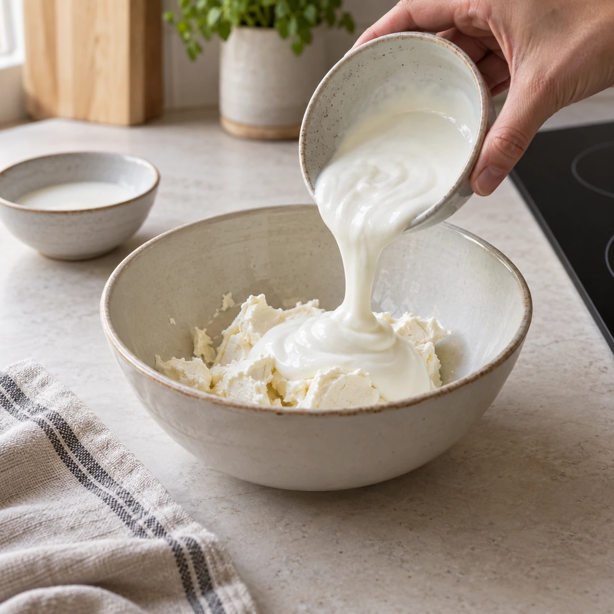 Mix the cool dip