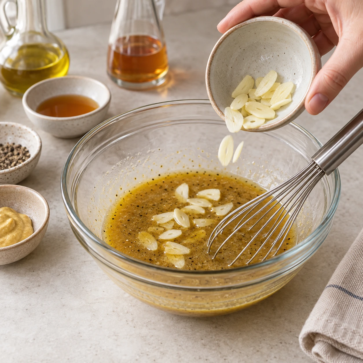 Mix the cider-Dijon glaze