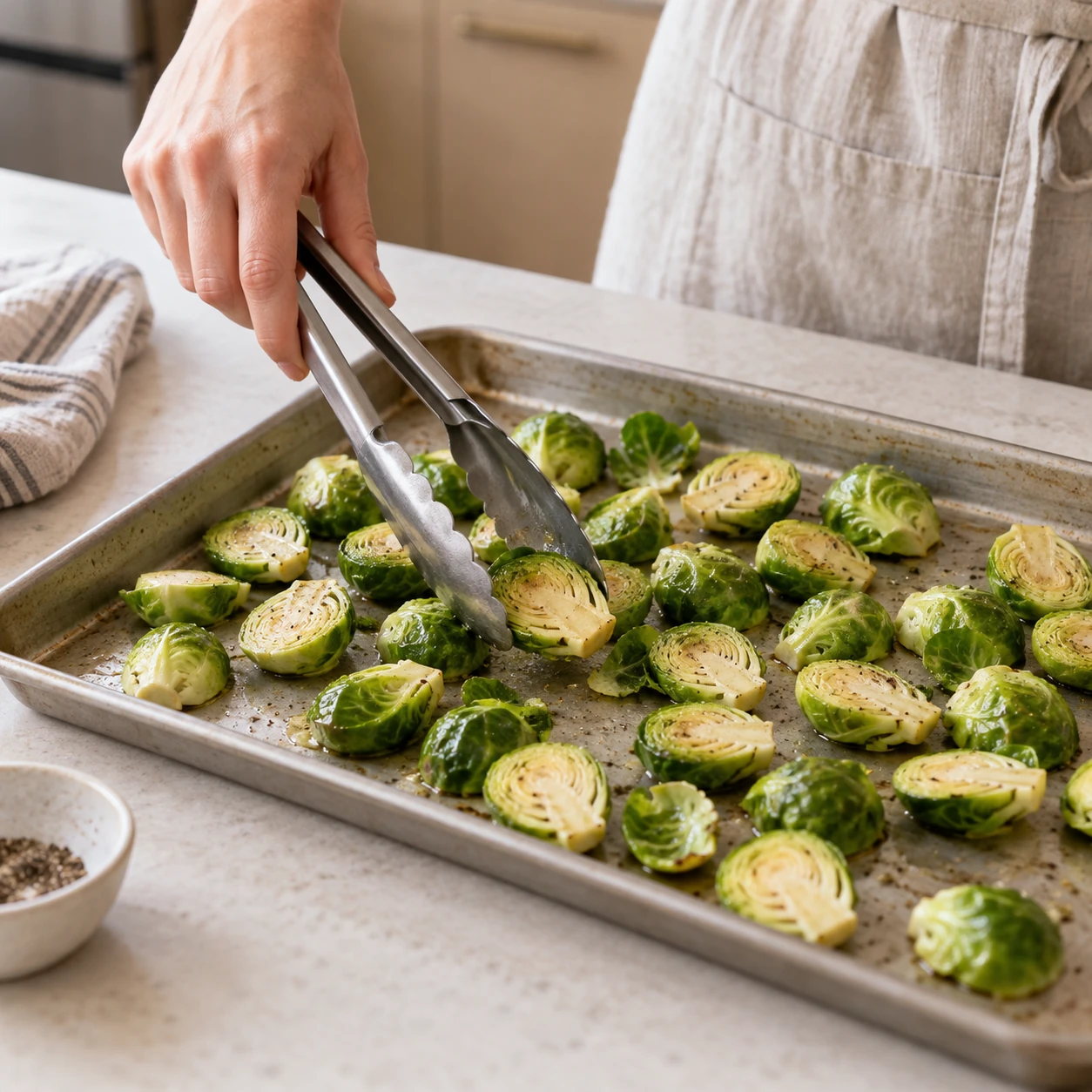 Give the sausage and sprouts a head start