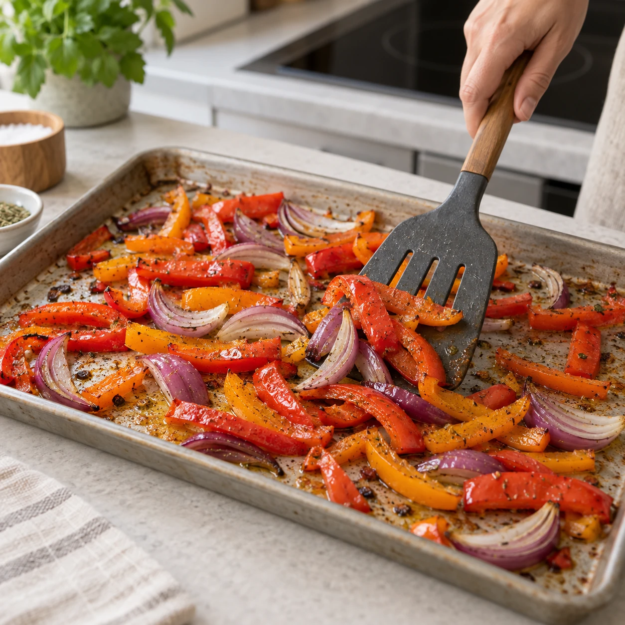 Start the sheet pan