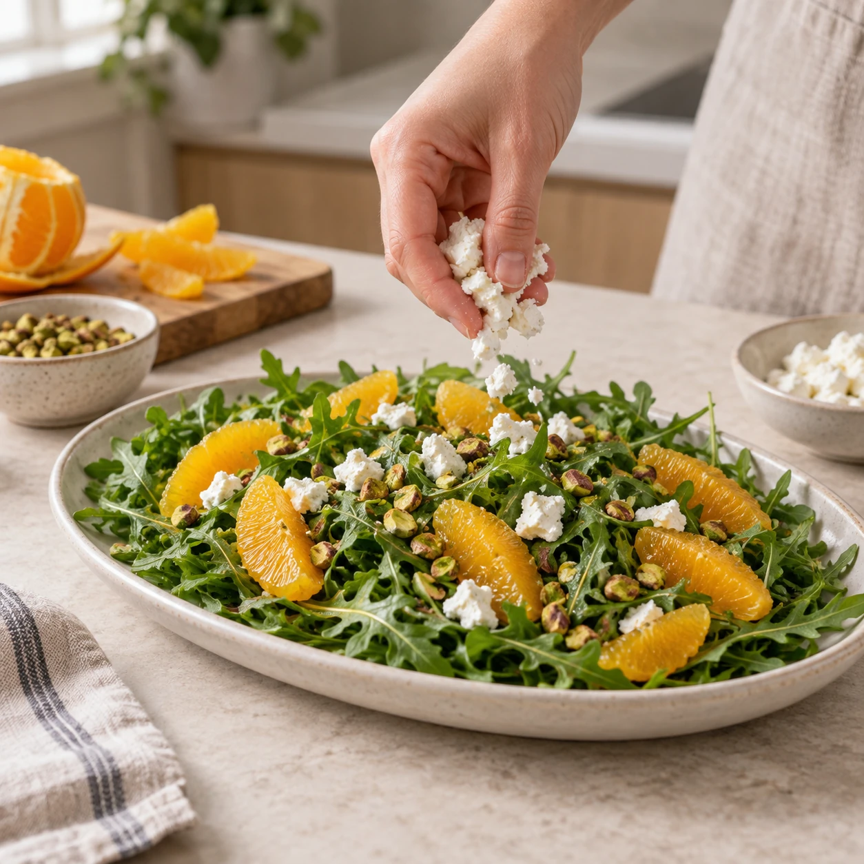 Prepare the cool salad