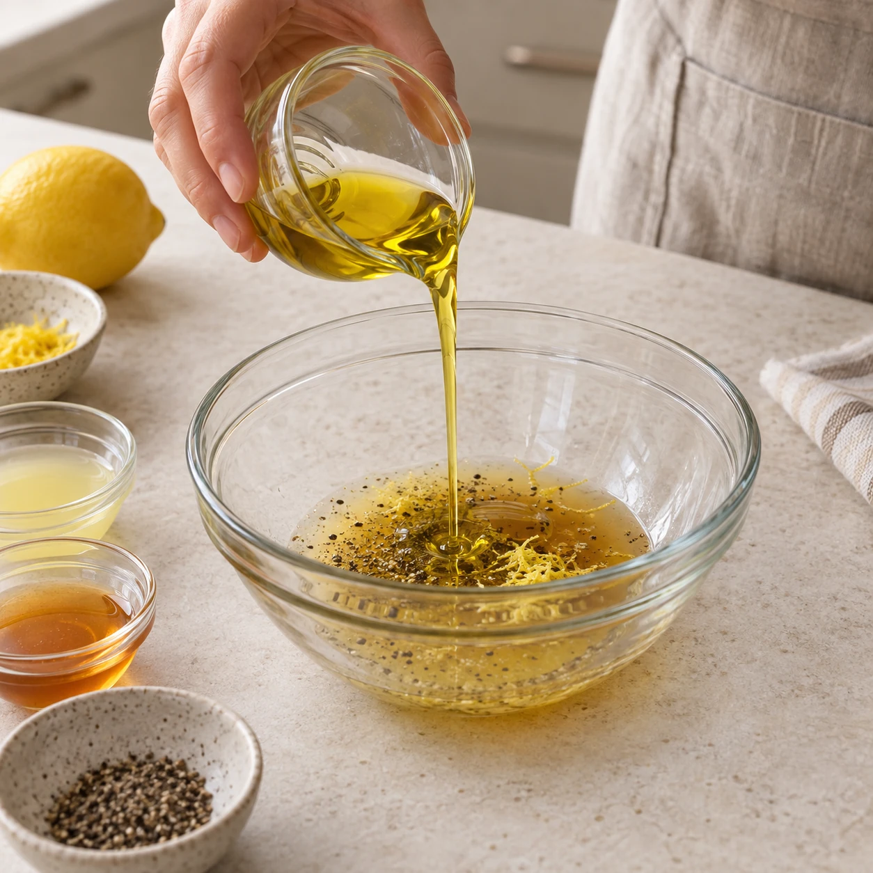 Mix the dressing