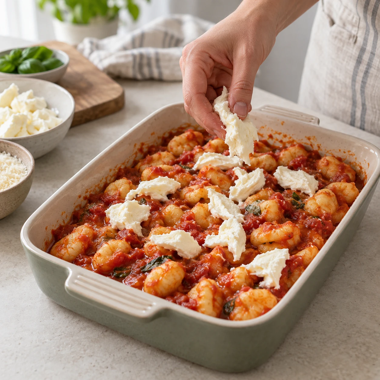 Assemble the tomato bake