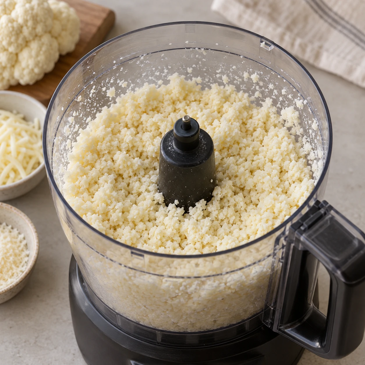 Process the cheese base