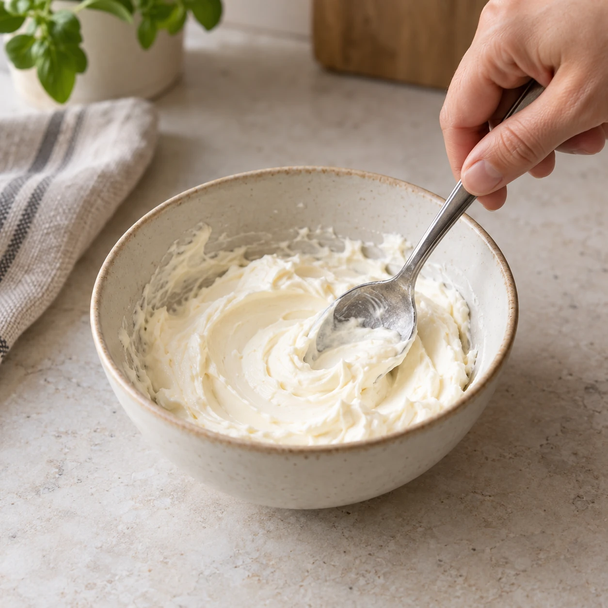 Soften the cream cheese