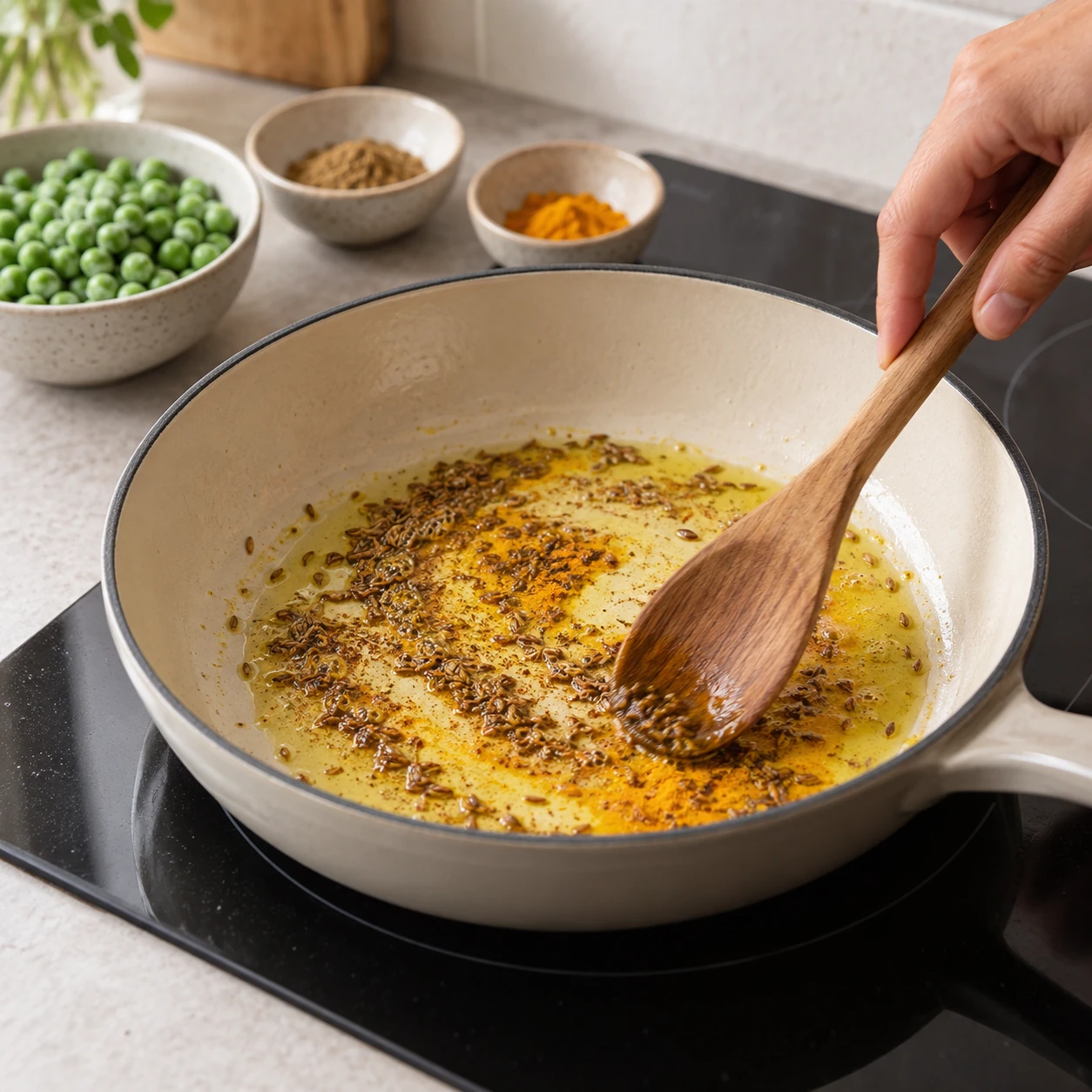 Bloom the samosa spices