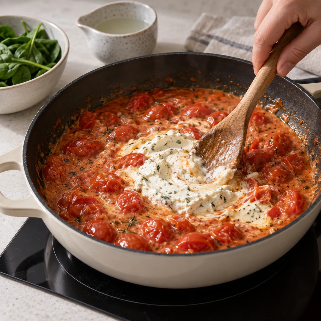 Make the garlic-herb sauce