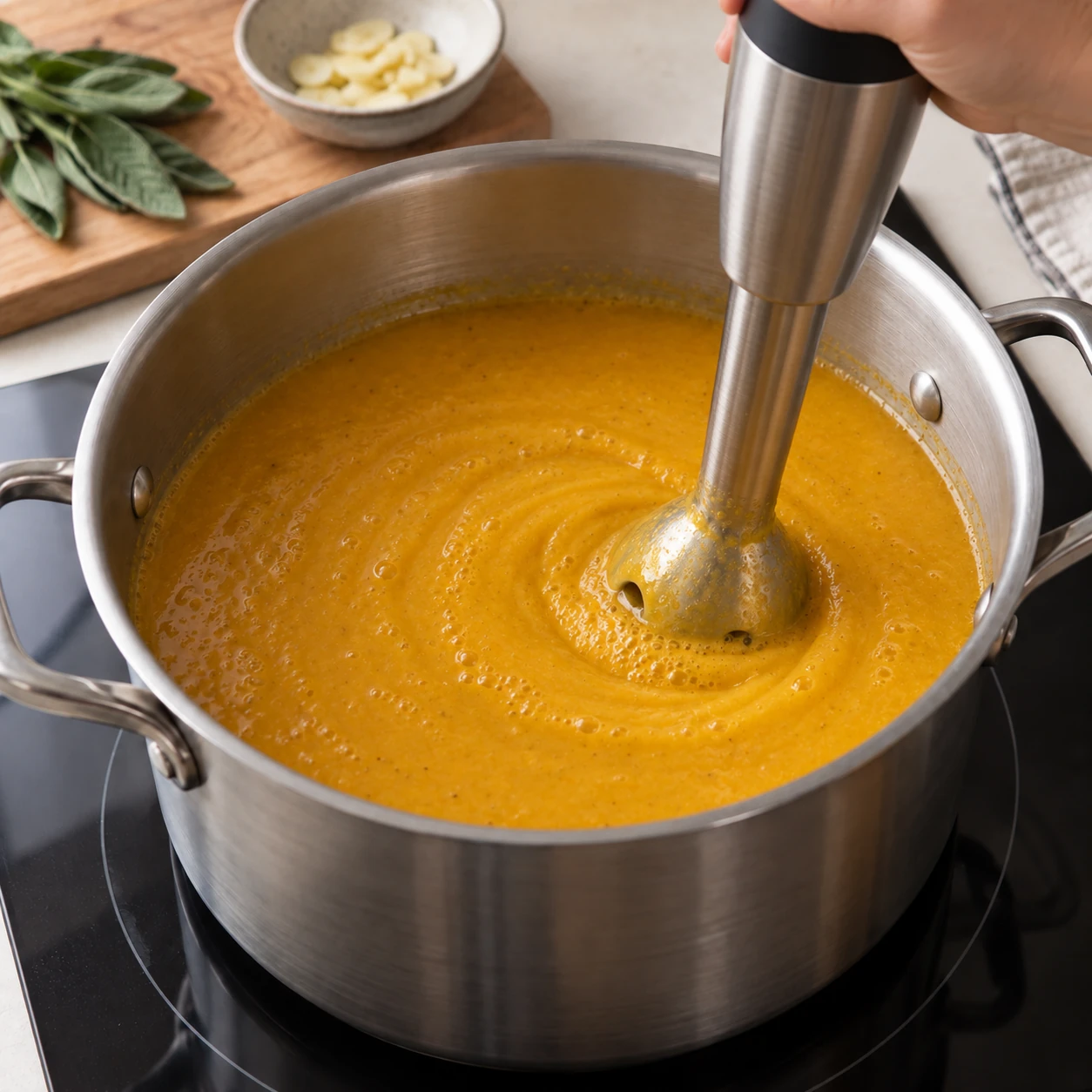Blend the soup