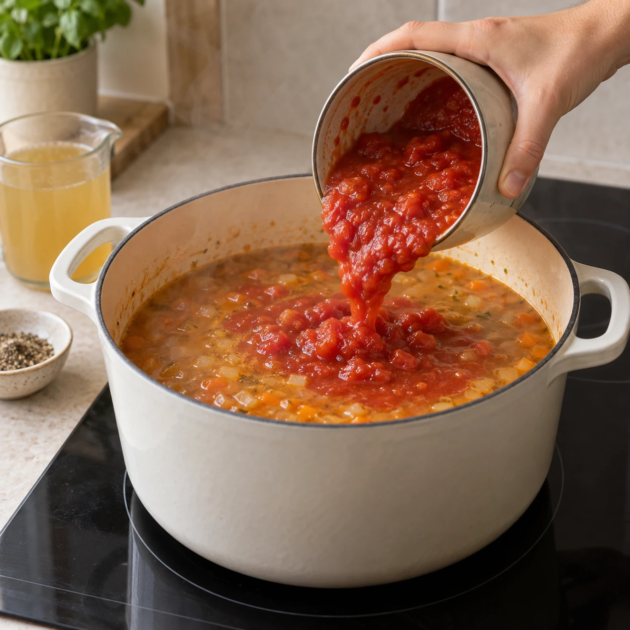 Simmer the soup