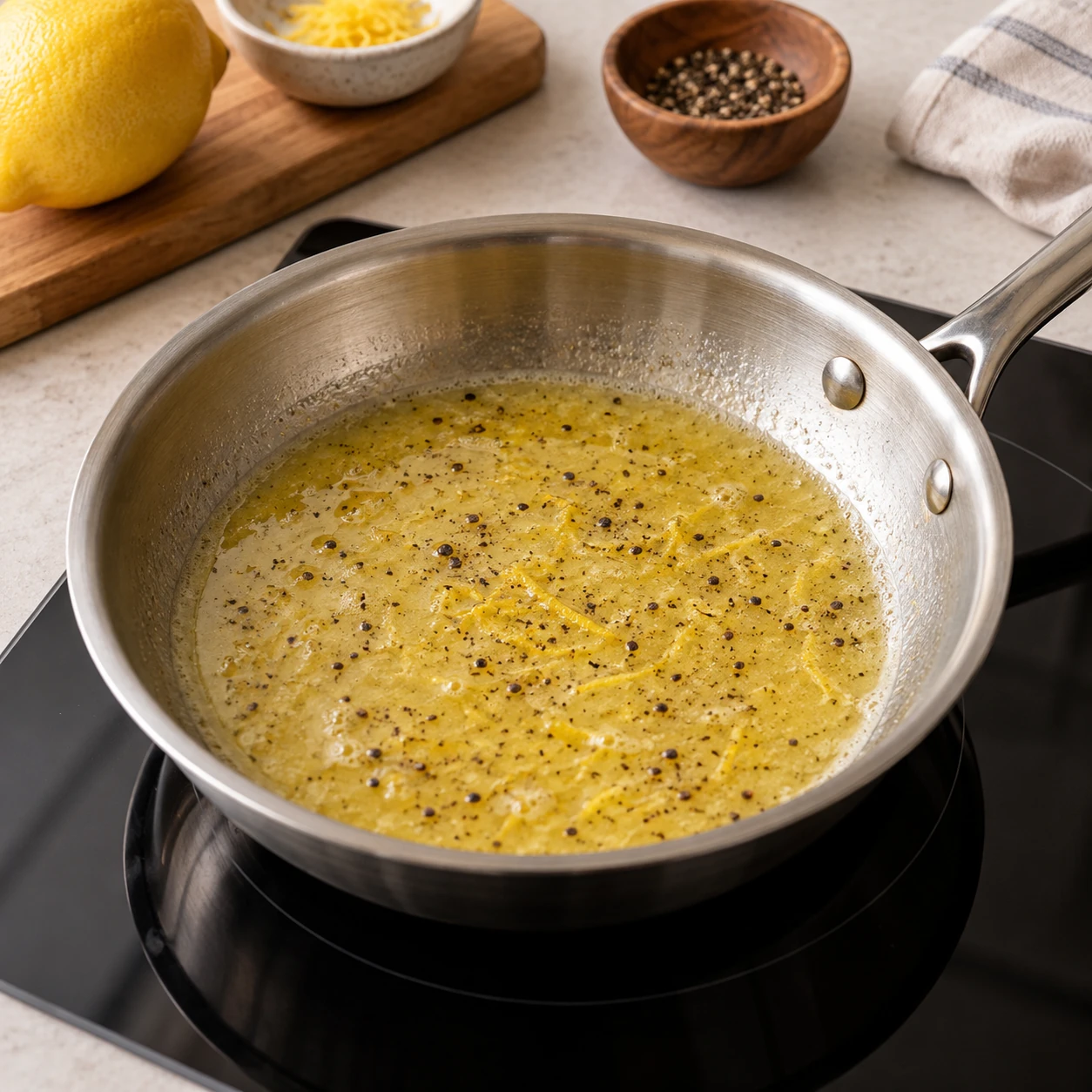 Make the lemon butter