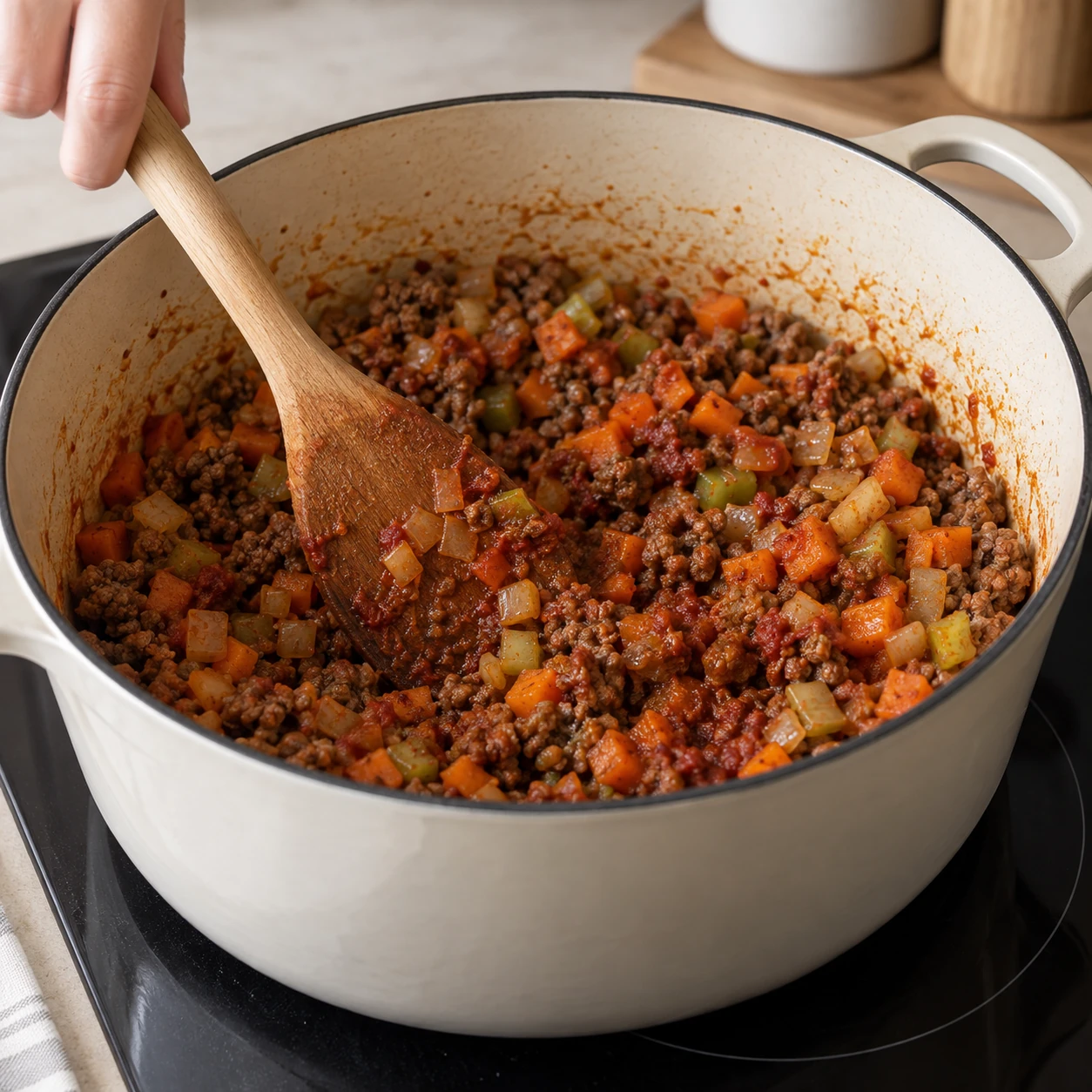 Start the vegetables