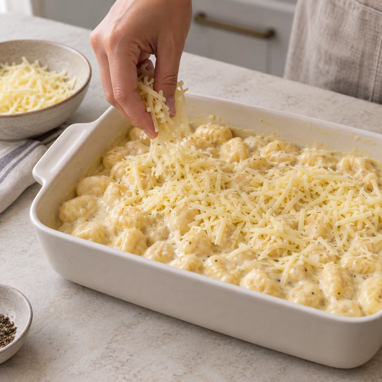 Assemble the gratin