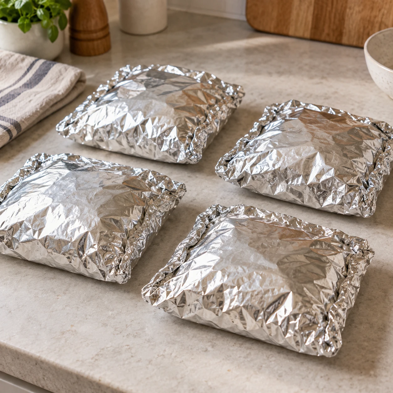 Seal the foil packets
