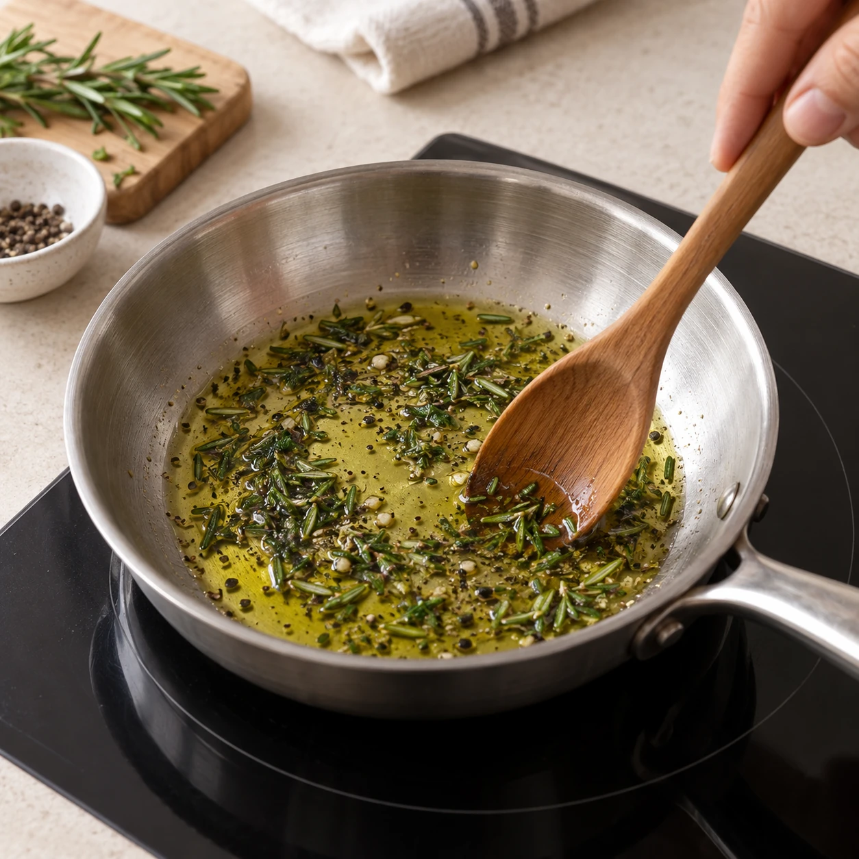 Infuse the rosemary oil