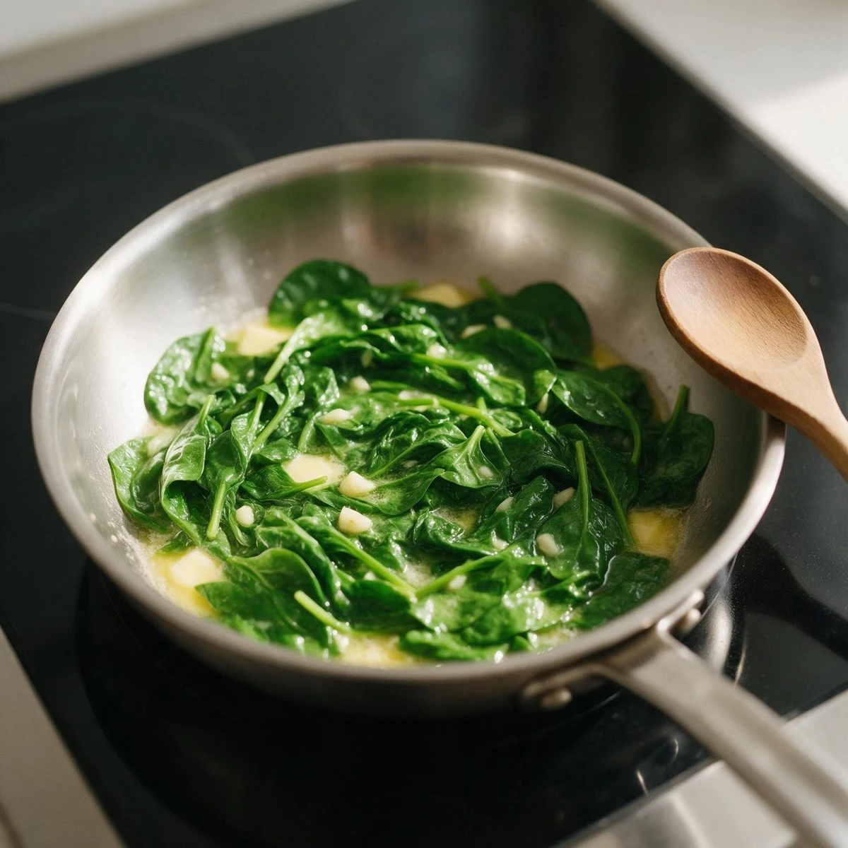 Wilt the spinach