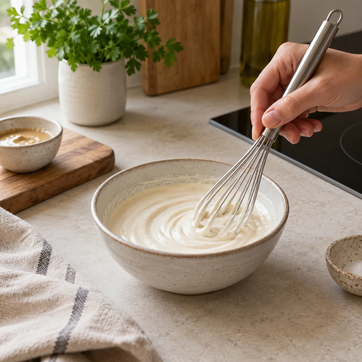 Make the tahini sauce