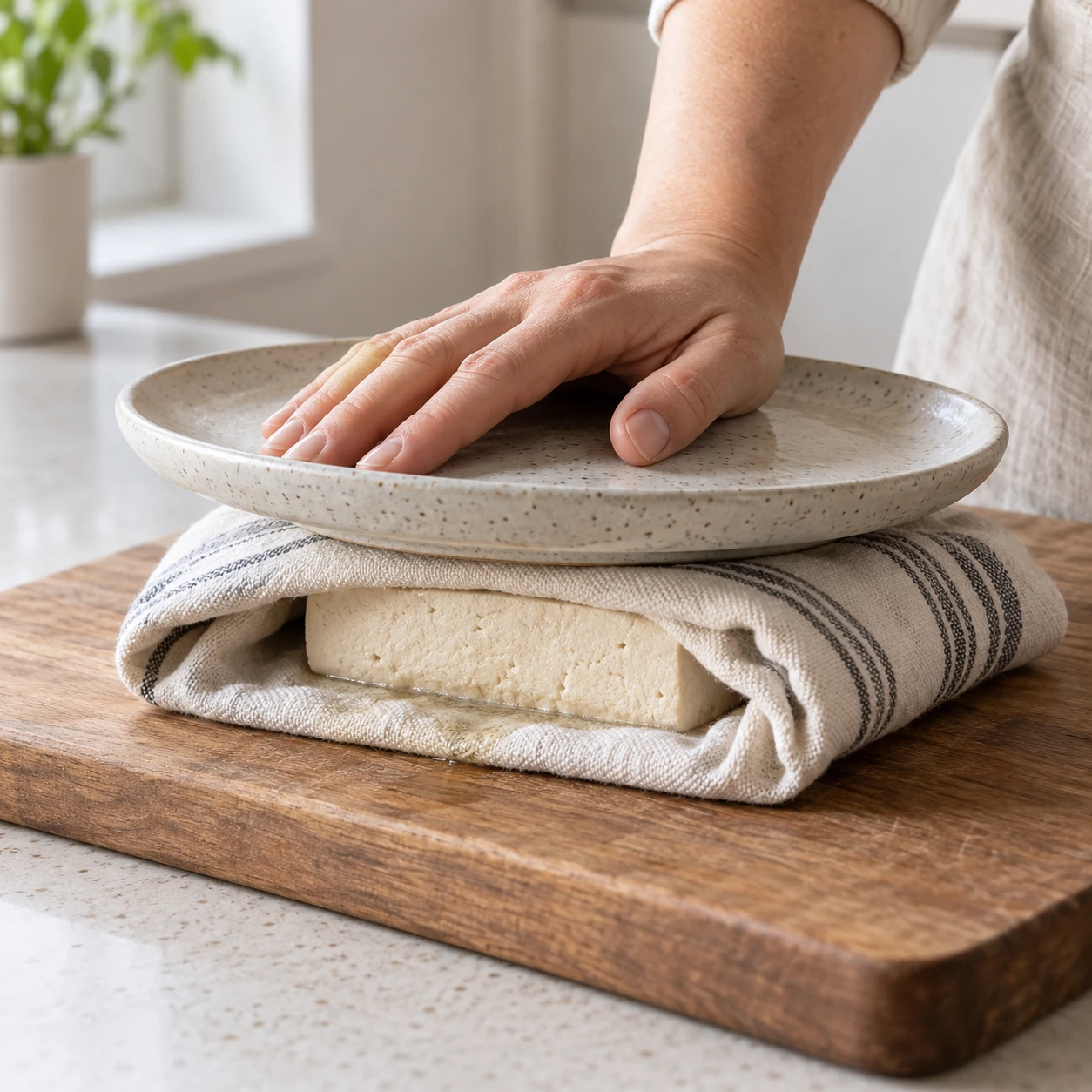 Press the tofu