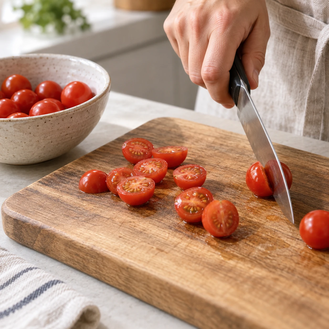 Prepare the cool Caprese base